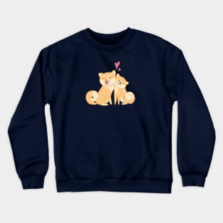 Cute shiba inu cartoon Crewneck Sweatshirt